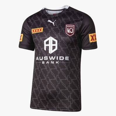 QLD Maroons 2022 Men's Black Training Tee