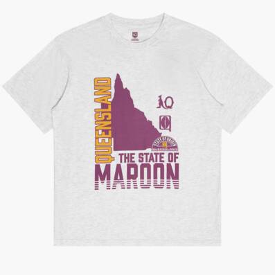 QLD Maroons Men's State of Maroon Tee