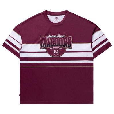 QLD Maroons Men's Oversize Retro Tee