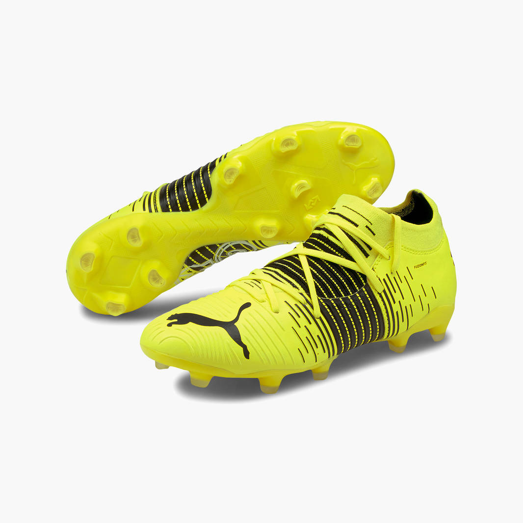 puma yellow football boots