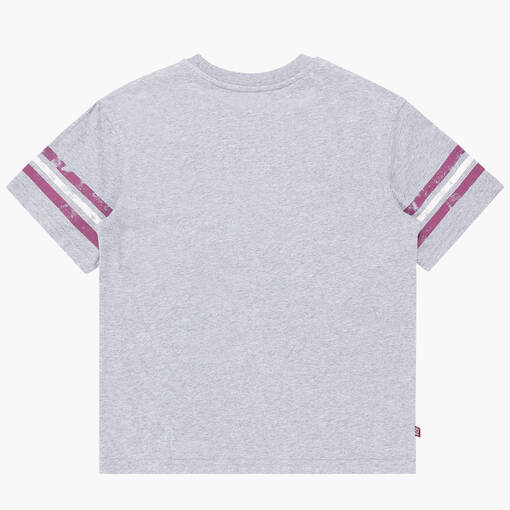 QLD Maroons Women's Grey Stripe Crest Tee1