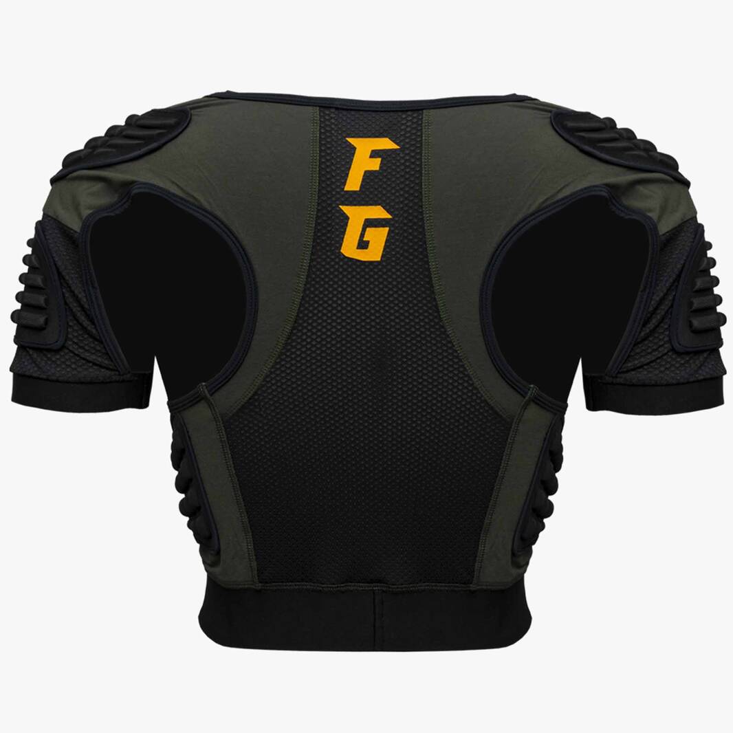 Footy Girls Warrior Women's Black Shoulder Guard1