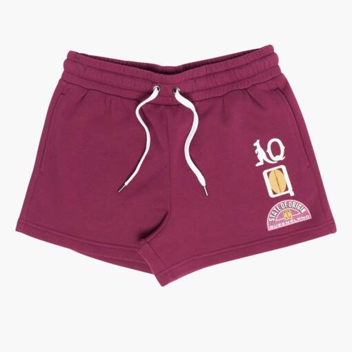 QLD Maroons Women's Heritage Sweat Shorts0