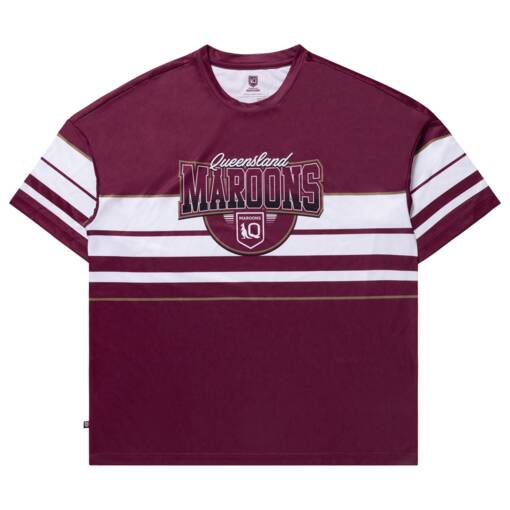 QLD Maroons Men's Oversize Retro Tee0
