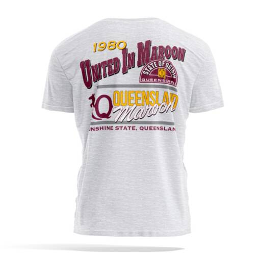 QLD Maroons Men's United In Maroon Tee1