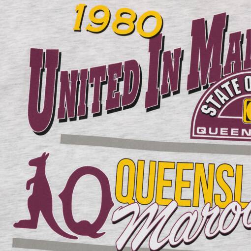 QLD Maroons Men's United In Maroon Tee2