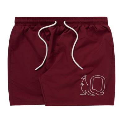 QLD Maroons Men's Nylon Beach Shorts