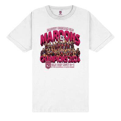 2024 Harvey Norman QLD Maroons Champions Tee