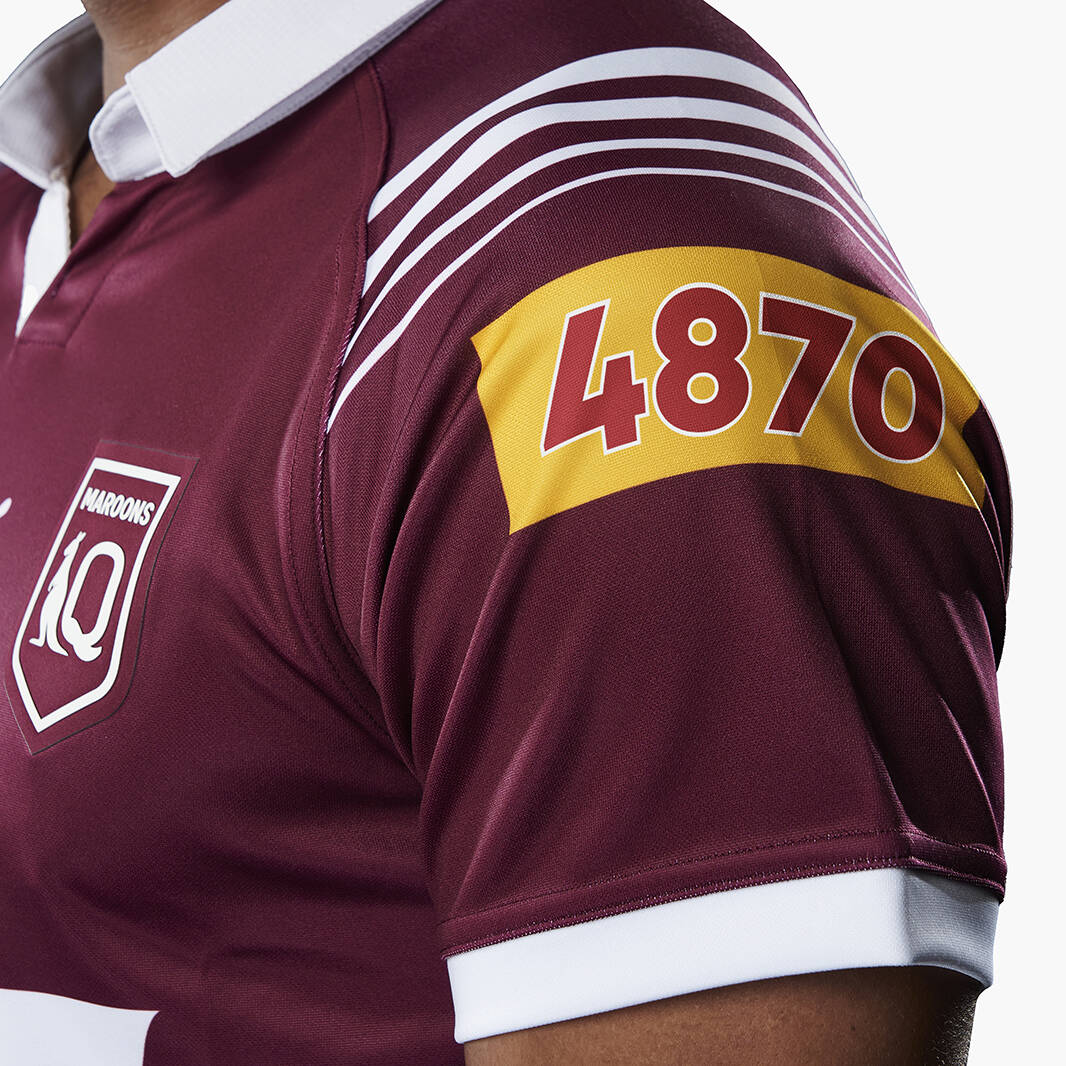 QLD Maroons Rugby League Jersey Official NRL State Of Origin Rugby Jerseys  - NSW \u0026 QLD Teams, Brand New Official Style NRL State Of Origin Jersey, image size:1066x1066