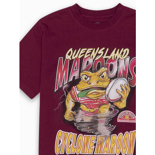 Youth Cyclone Maroon Tee1