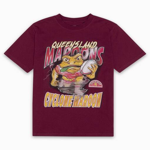 Youth Cyclone Maroon Tee0