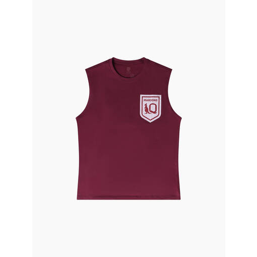 Maroons RL Graphic Muscle Tee1