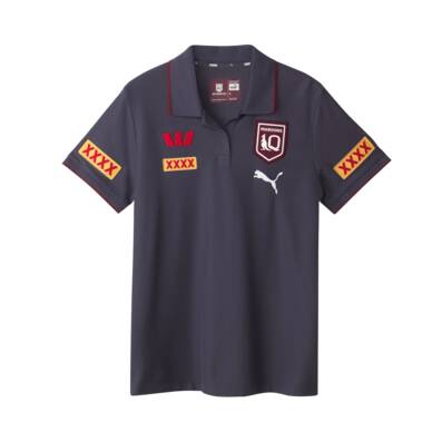 2026 QLD Maroons Grey Men's Polo