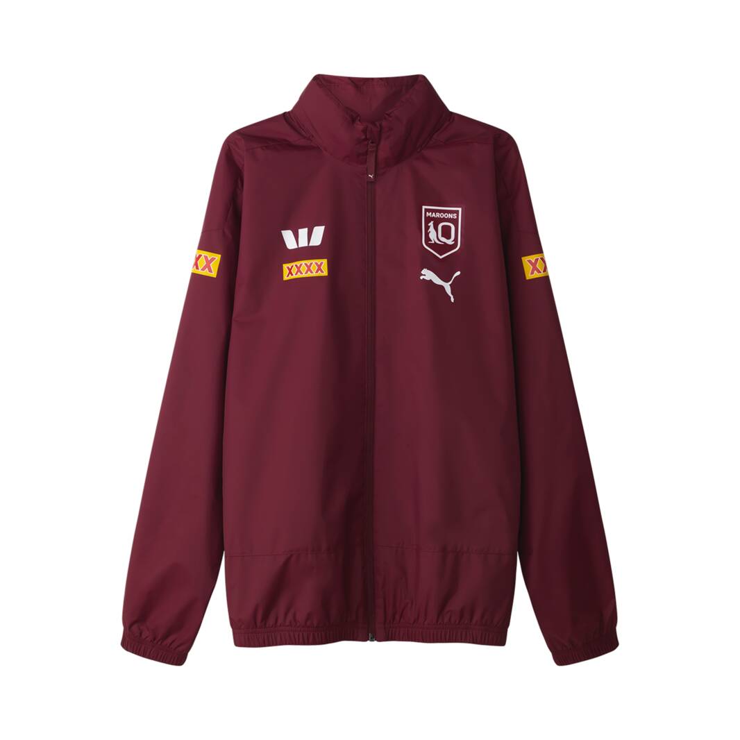 【海外Ｍサイズ】NRL ＱＬＤマルーンズ キャプテンズラン ジャージ Maroons Shop – 2026 Queensland Maroons Men's Rain Jacket