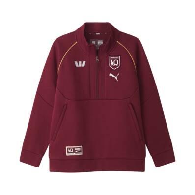 2026 Queensland Maroons 1/2 Zip Youth Jumper