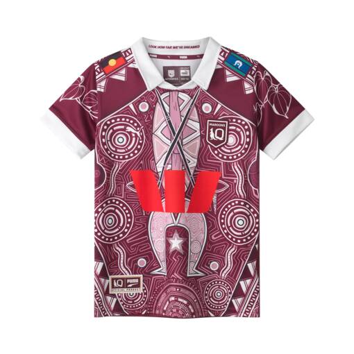 2026 QLD Maroons Youth Indigenous Jersey0