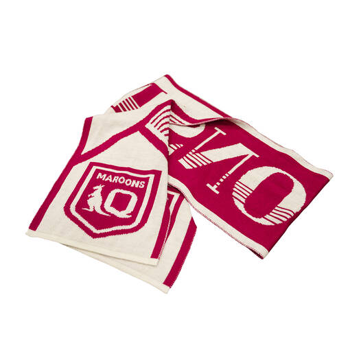 Maroons Merino Wool Scarf1