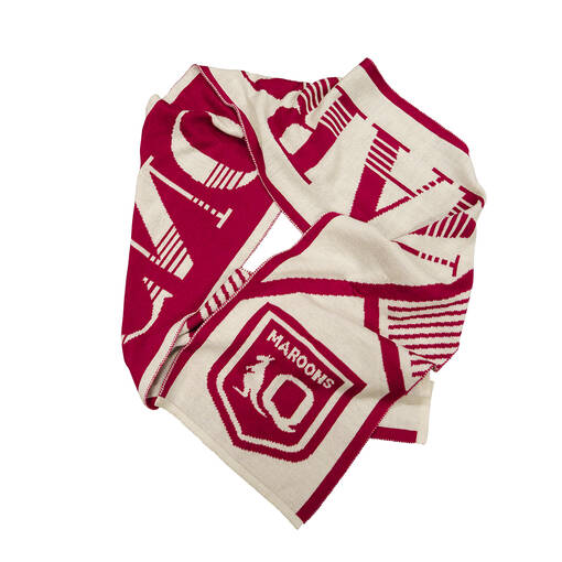 Maroons Merino Wool Scarf3