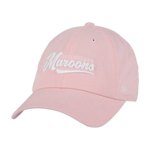 QLDER Pink & White Ballpark Cap0