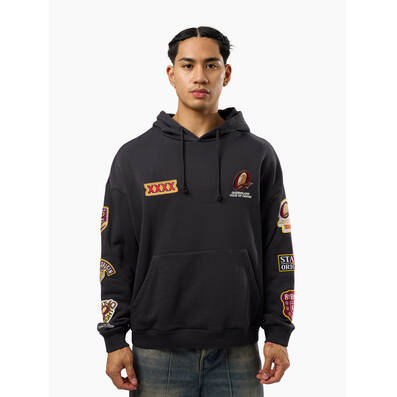 8 Straight Box Hoodie - Washed Black