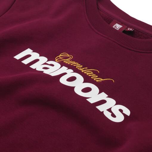 Youth Maroon Graphic Crew2