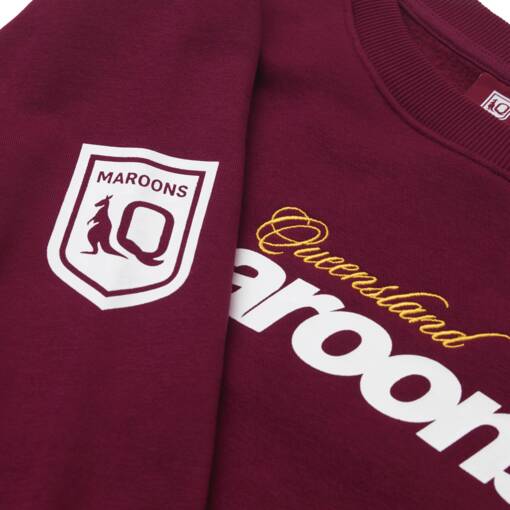 Youth Maroon Graphic Crew3