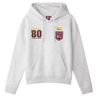Youth Maroon Graphic Boxed Hoodie