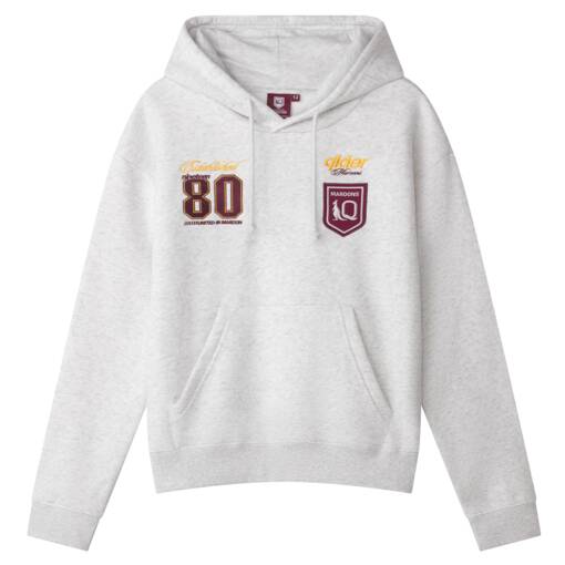 Youth Maroon Graphic Boxed Hoodie0