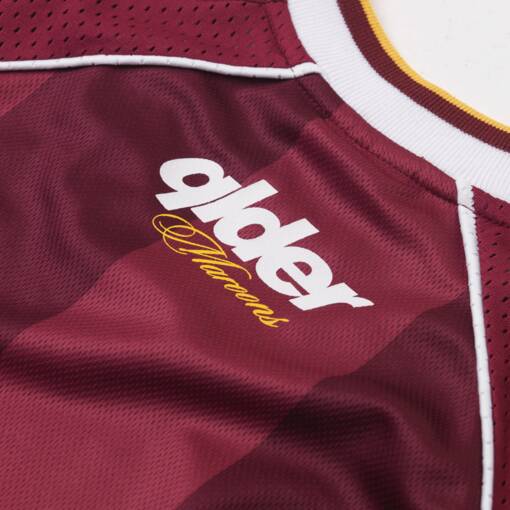Men's Maroon Mesh Long Sleeve Jersey3