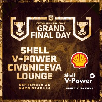 2026 QRL Grand Final Day - Shell V Power Civoniceva Lounge