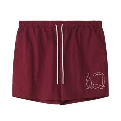 QLD Maroons Men's Nylon Beach Shorts