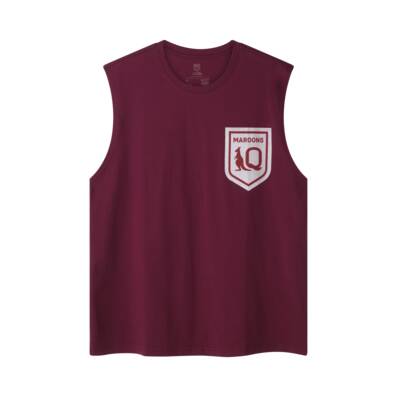 Maroons RL Graphic Muscle Tee