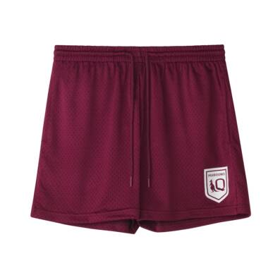 Men's Maroon Mesh Shorts