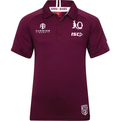 QLD Maroons 2020 Kids Maroon Polo